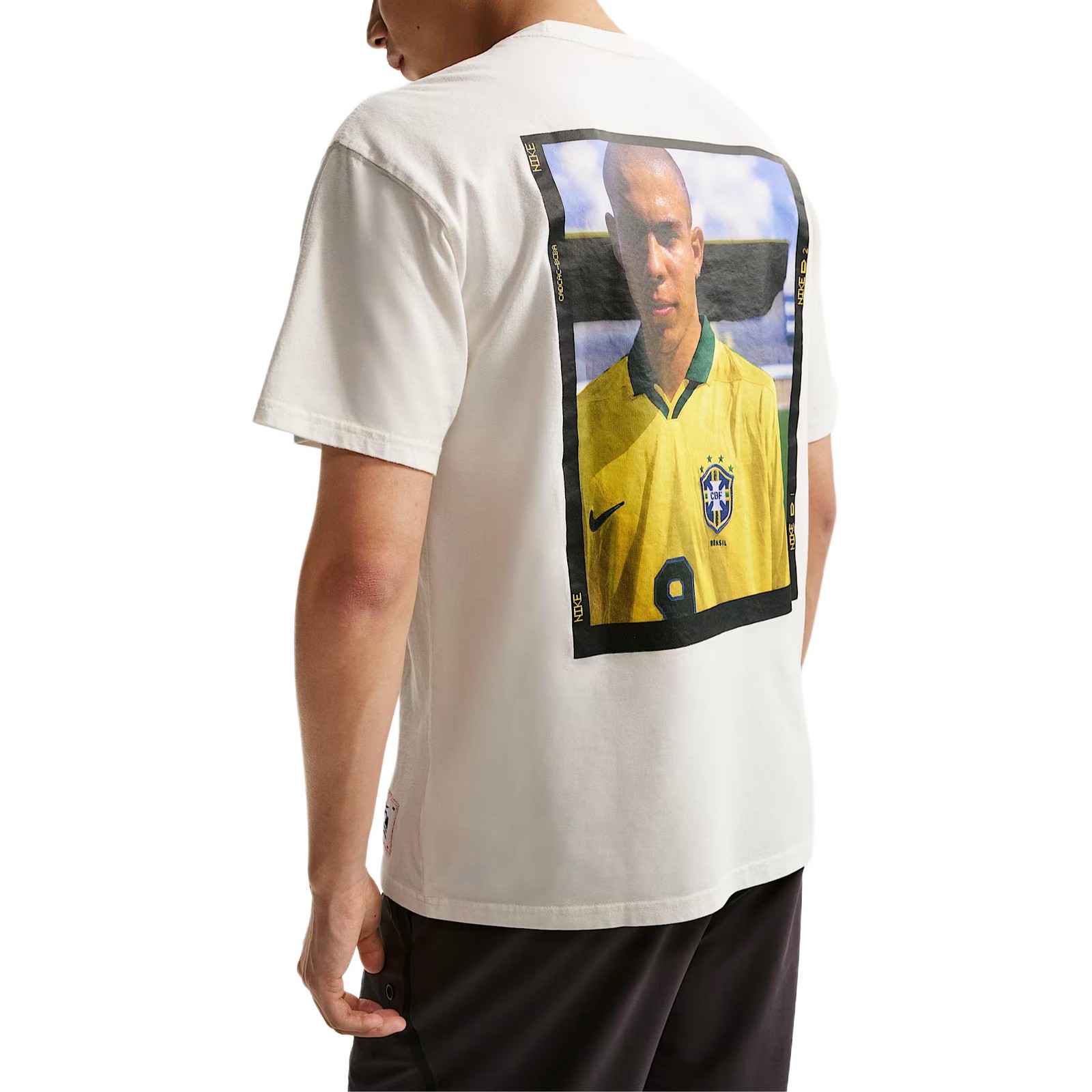 Nike T Shirts Men's Ecru Crew Neck Moderate IU4474-133 Size gallery