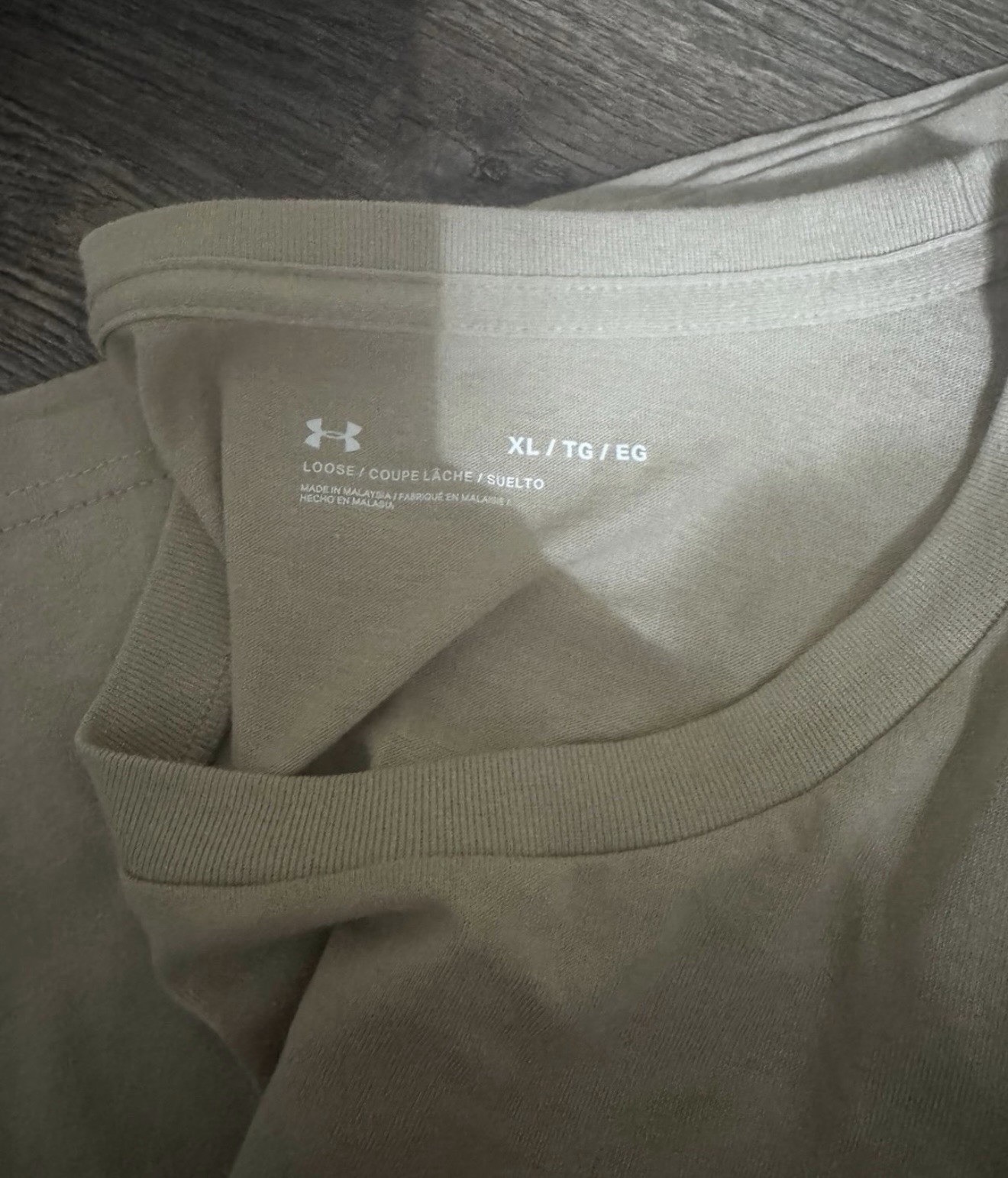 Under Armour Men’s Beige Freedom Flag Graphic Logo Crew Neck T-Shirt XL Reg gallery