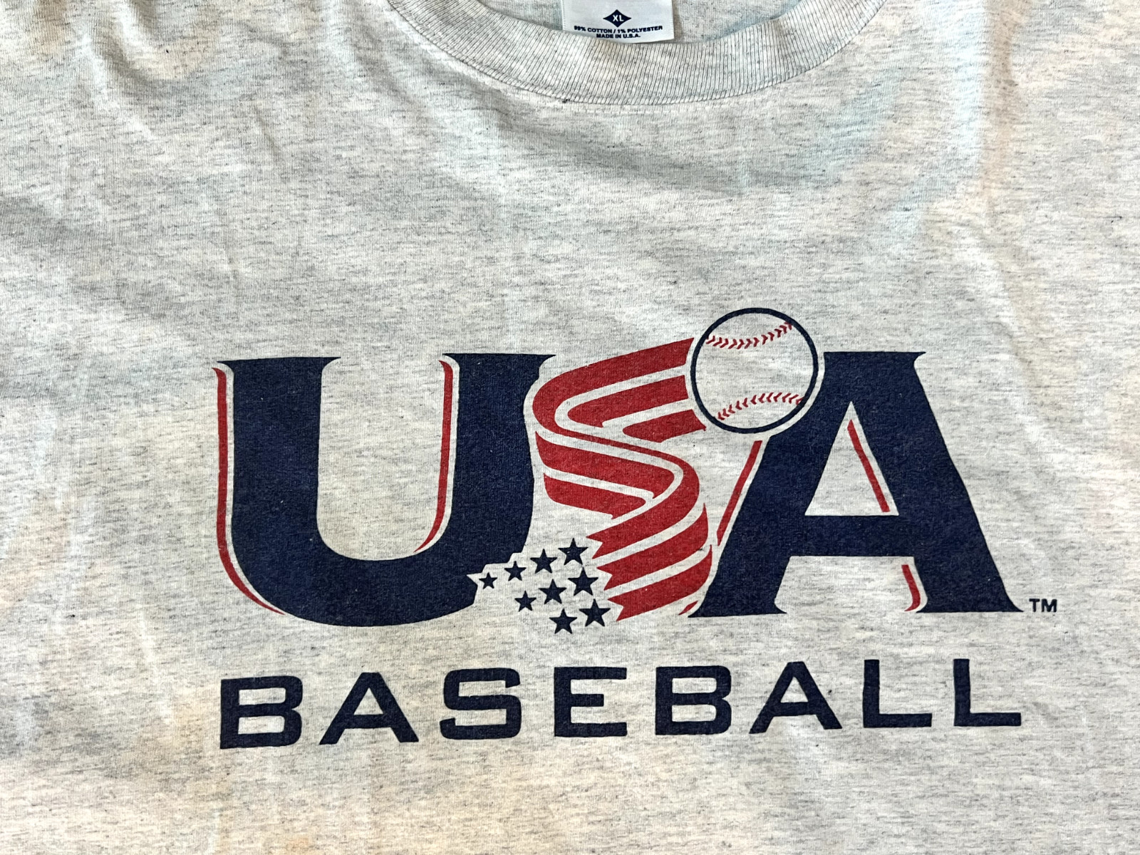 Vintage 90s / Y2K USA Baseball #35 T Shirt XL Made in USA RARE gallery