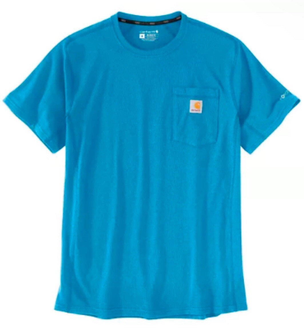 Carhartt Force Midweight Relaxed Fit SS Men’s Pocket T-Shirt Atomic Blue 106652 gallery