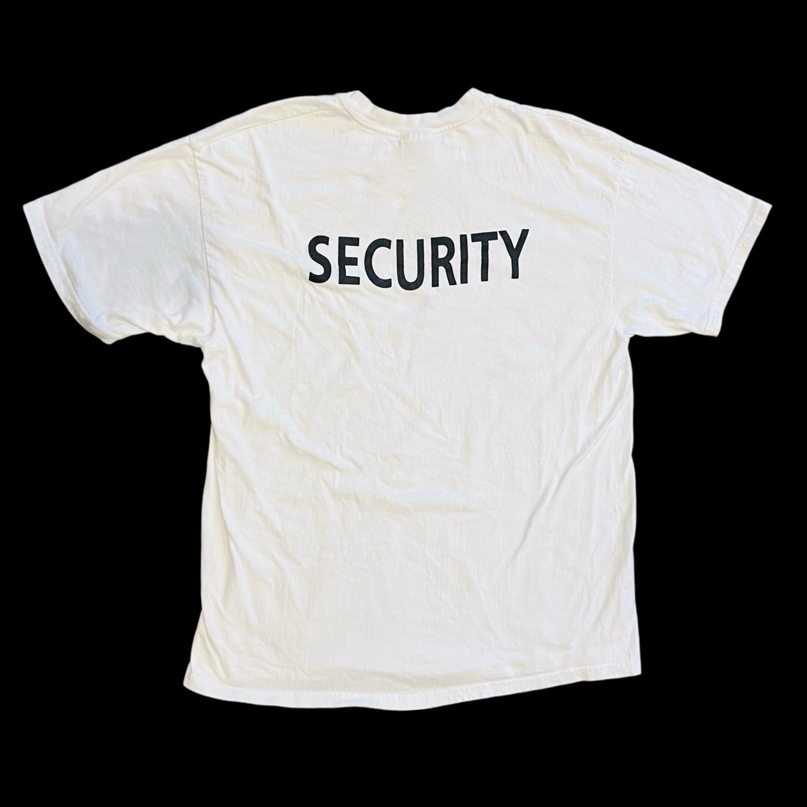 Security T-Shirt Event Staff Uniform Employee Party Men White Short Sleeve XL gallery