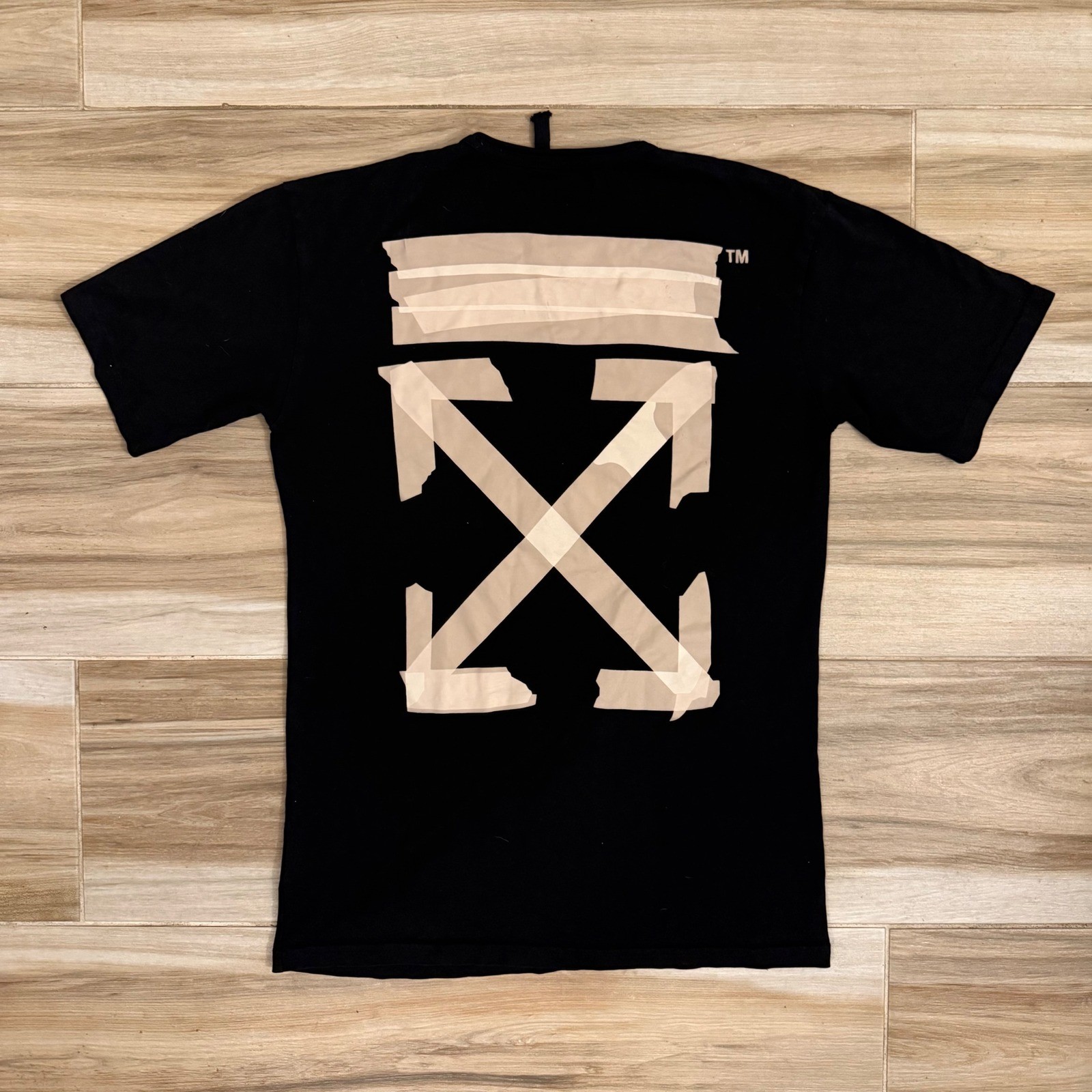 Off-White Virgil Abloh Tape Arrows Graphic T-Shirt Black Mens S Replica gallery