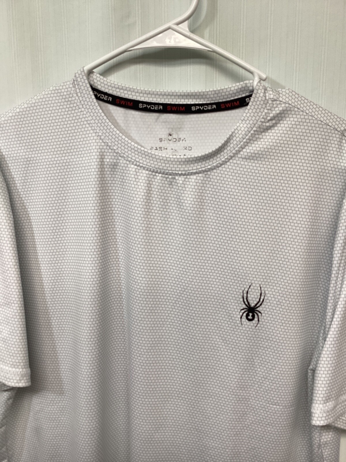Spyder Swim Rash Guard UPF30+ White Medium Polyester Blend T Shirt T4 gallery