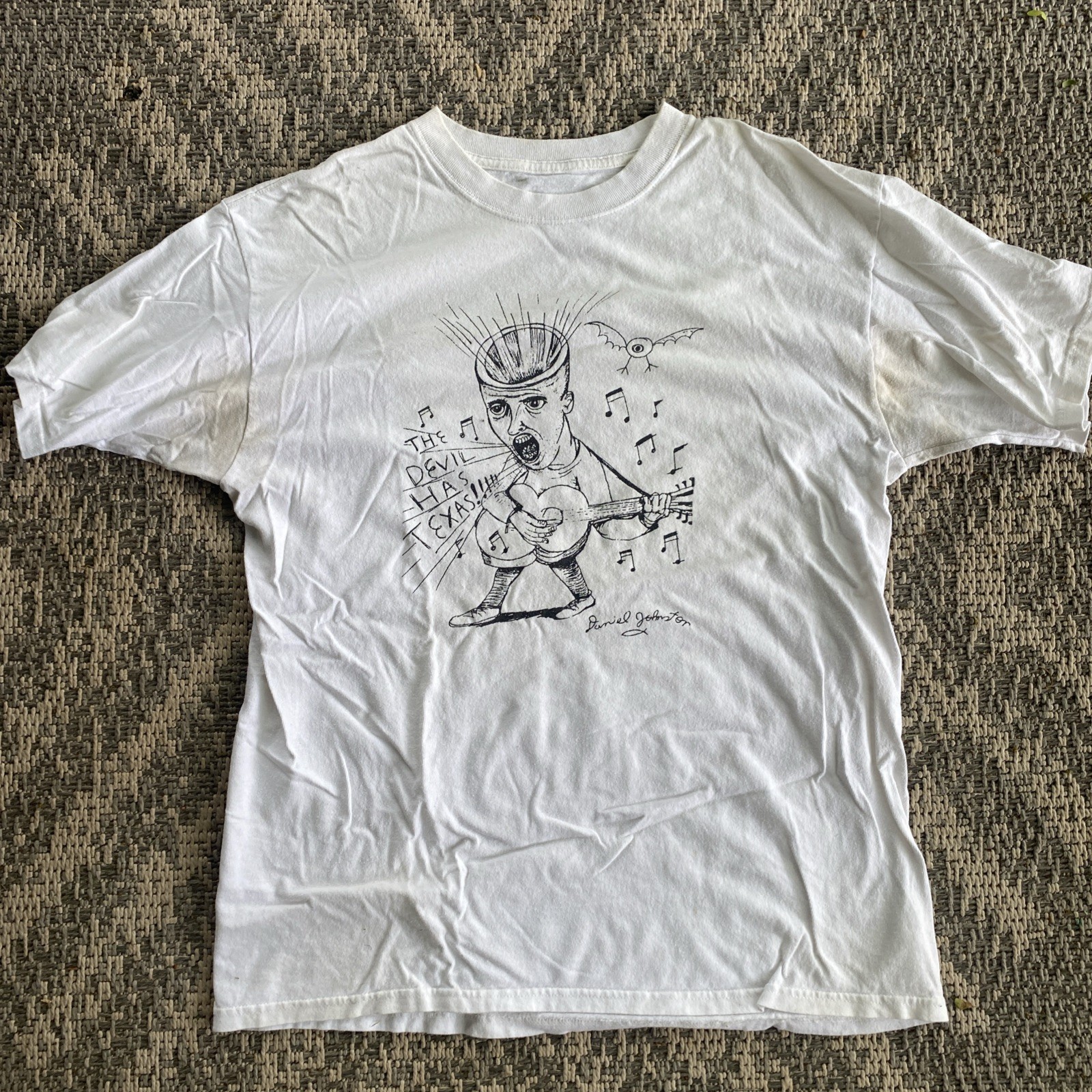 2002 Daniel Johnston The Devil Has Texas Men’s Large gallery