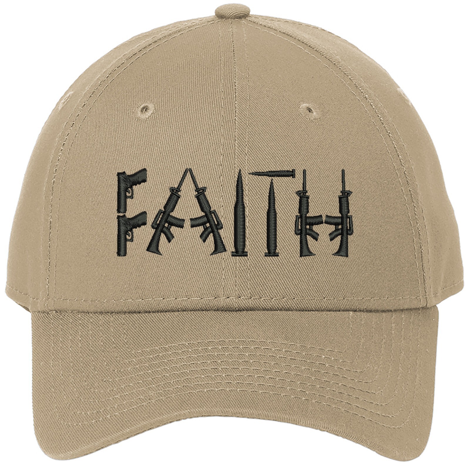 Faith Guns 2A New Era Embroidered One Size Fits All Baseball Hats gallery