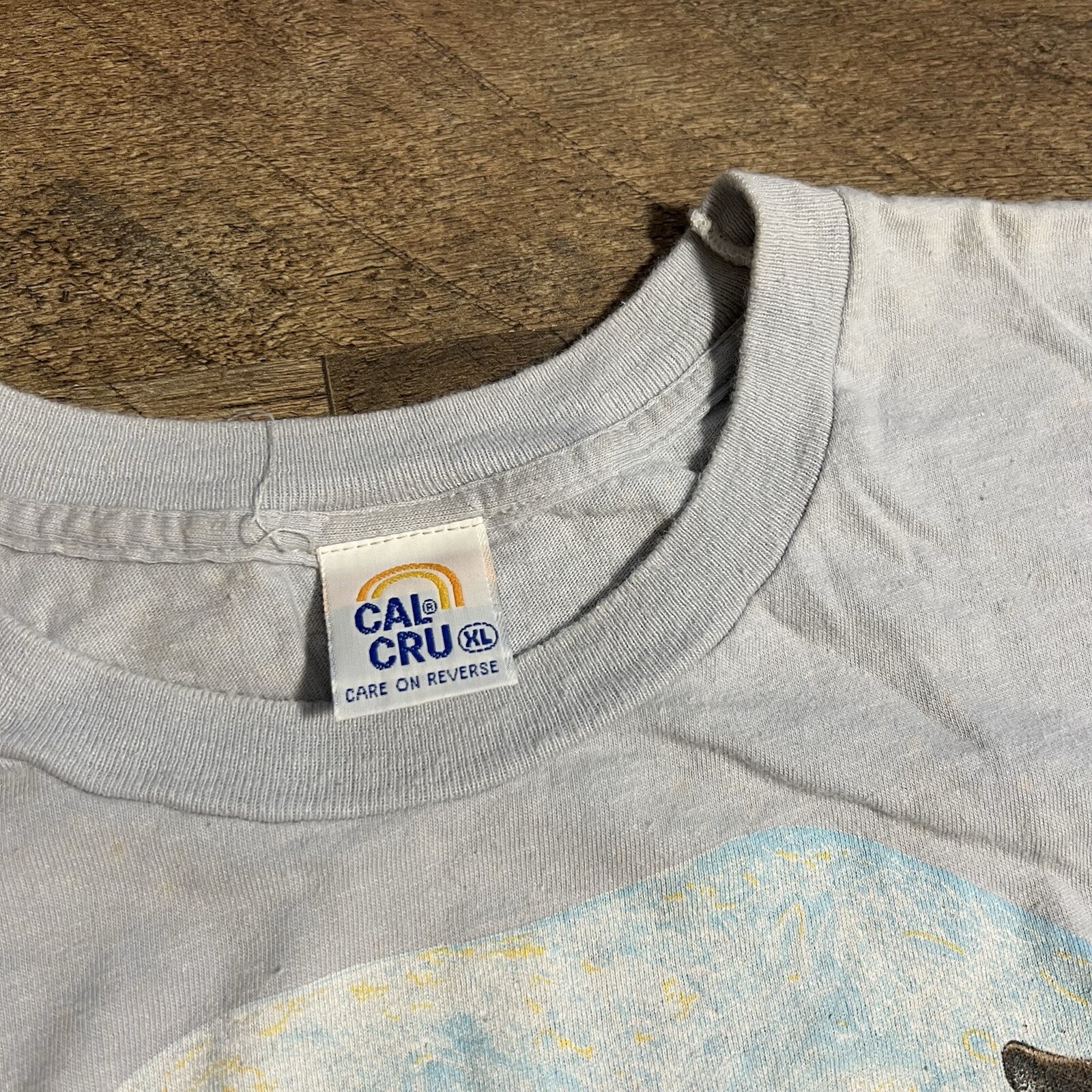 VTG 80s Habitat Softwear Silverton Colorado Wolf Moon Cal Cru T-shirt Adult XL gallery