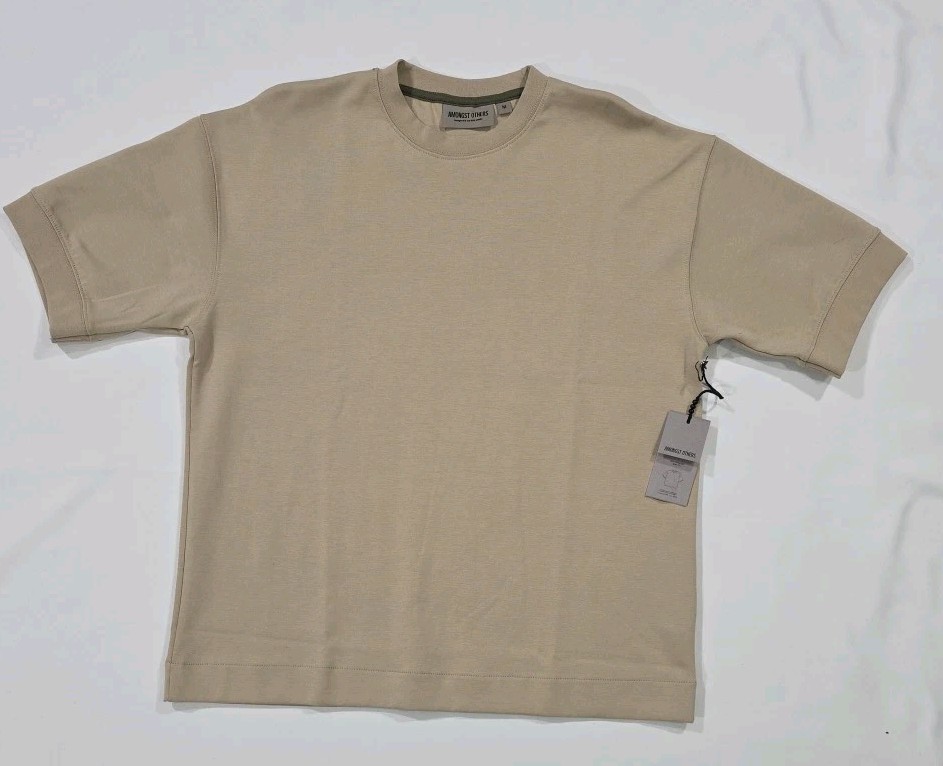 Amongst Others Men’s Drop Shoulder Boxy Fit T-Shirt Beige – Medium NWT