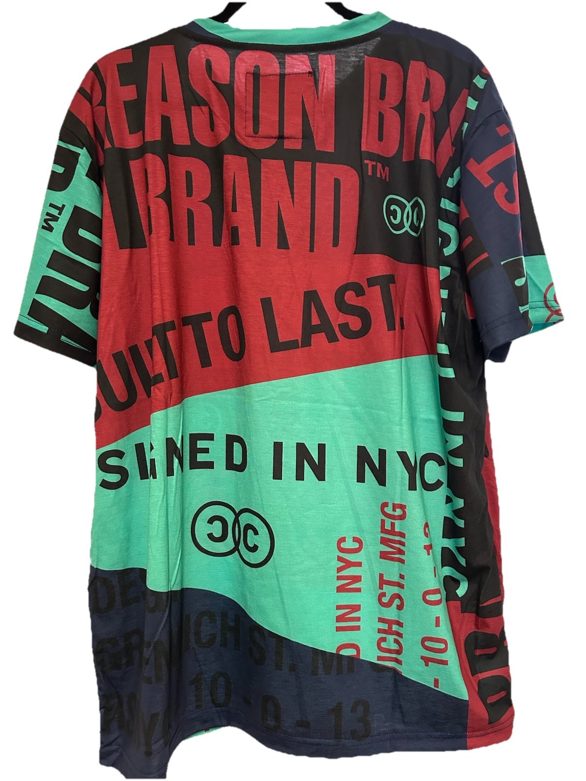 Reason Brand All Over Graphic T-Shirt Men's Size XL Multi Colors Unisex NWT gallery