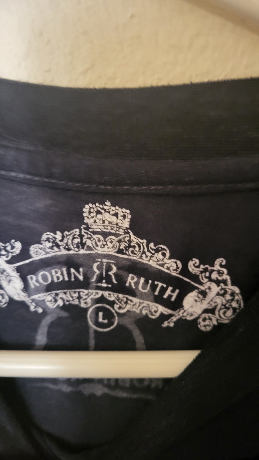 Robin Ruth Punta Cana Men's T-Shirt, Size L Green Black Semi sheer S Sleeve Vac gallery