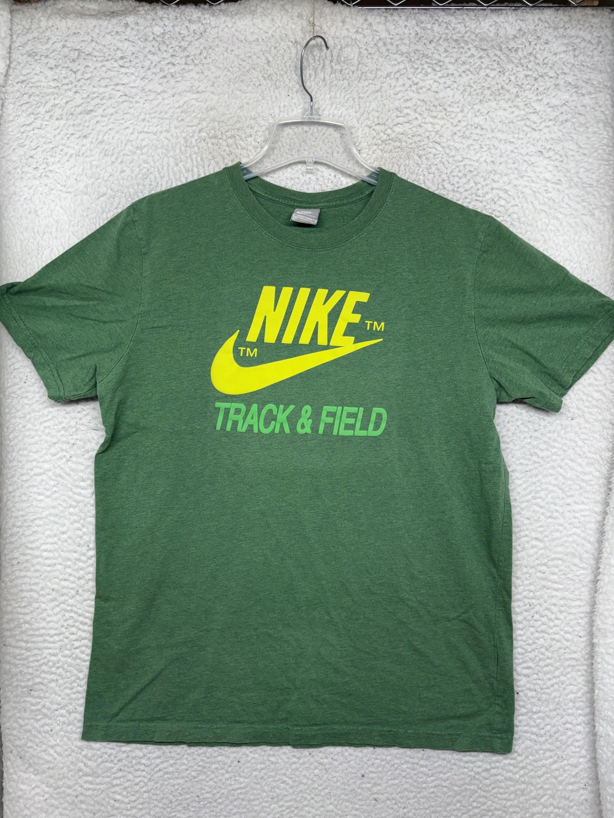 VTG Nike Shirt Mens XL Extra Large Green Short Sleeve Track & Field Sportswear gallery