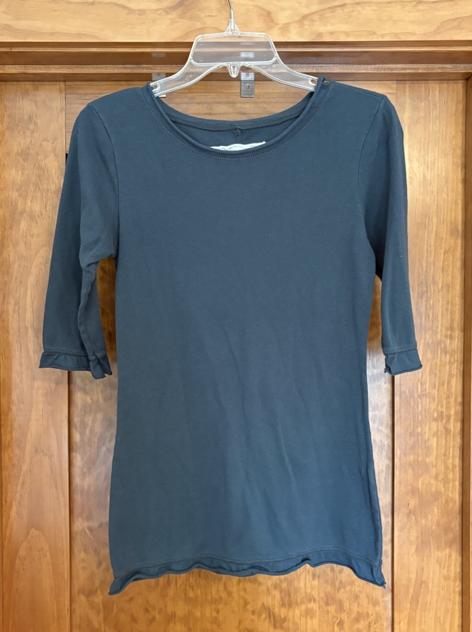 Alabama Chanin Scoop neck, 3/4 sleeve Shirt, Women’s Medium gallery