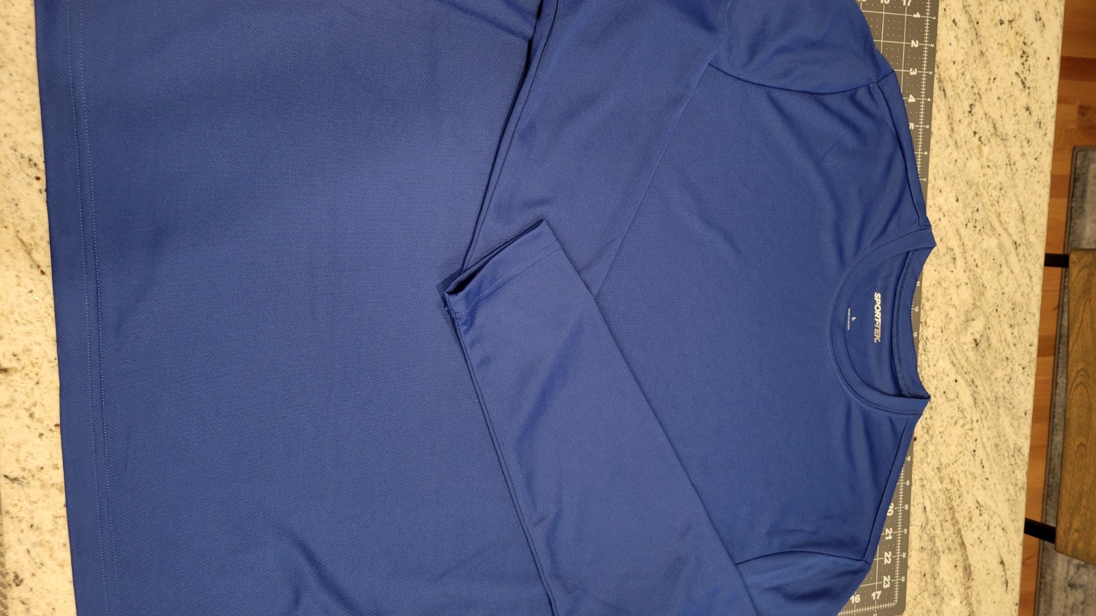 ST340LS Sport Tek PosiCharge Racermesh Long Sleeve tee Size L Overstock gallery