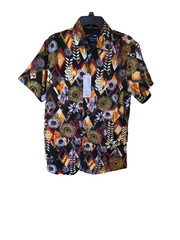 Modern Fit Silver Stone collection shirt short sleeve L men button NWT $129