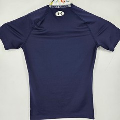 Under Armour Compression Shirt Mens Large Blue Heatgear Sports Football