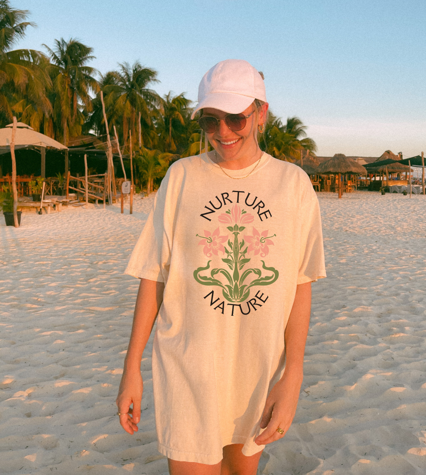 Nurture Nature Flower Graphic T-Shirt - Comfortable and Stylish Casual Wear gallery