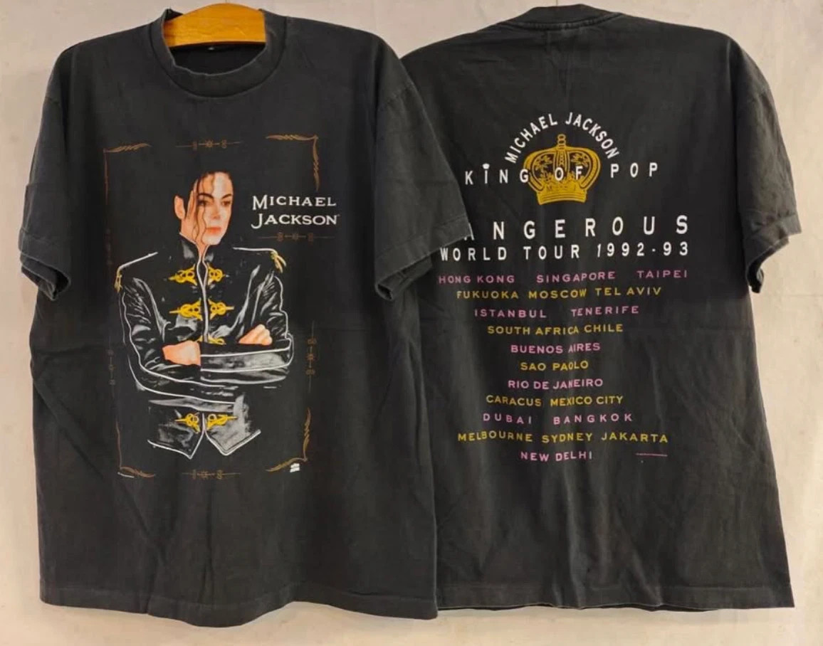 Michael Jackson Dangerous World Tour 1992 Vintage Concert Shirt gallery