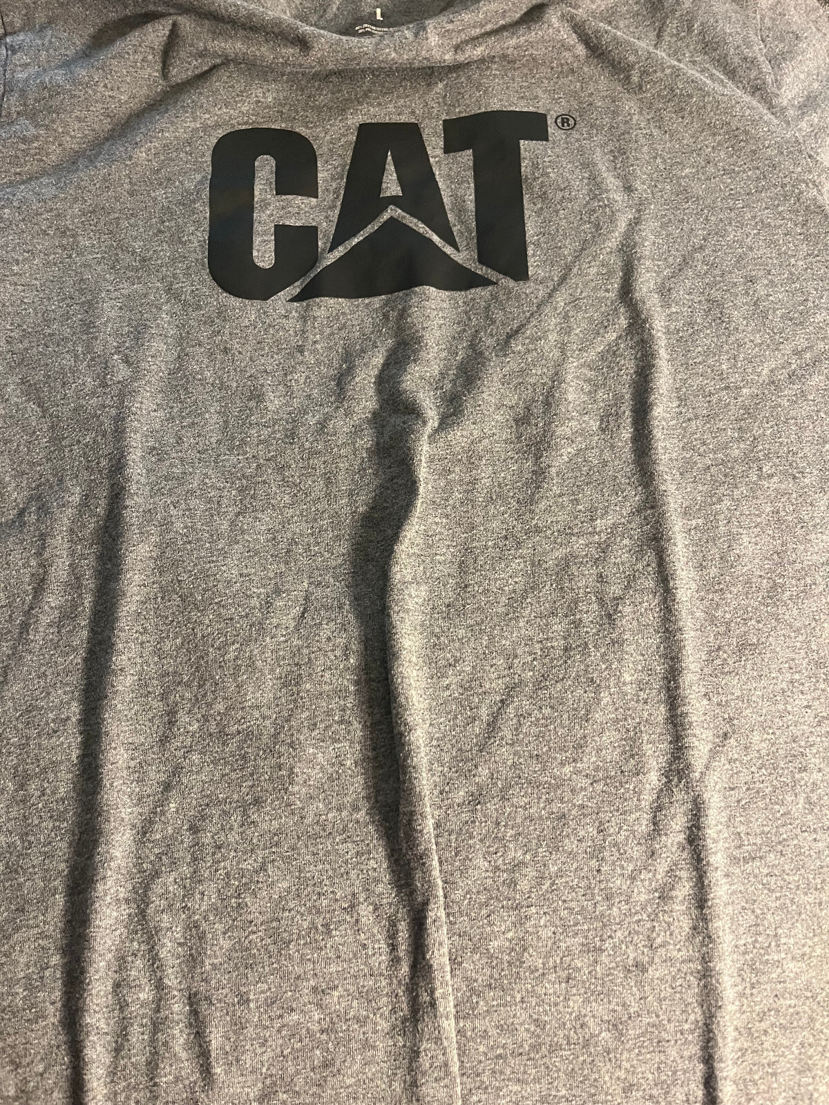 Caterpillar brand t shirt CAT Large Gray Designer Mint heavy duty work shirt gallery