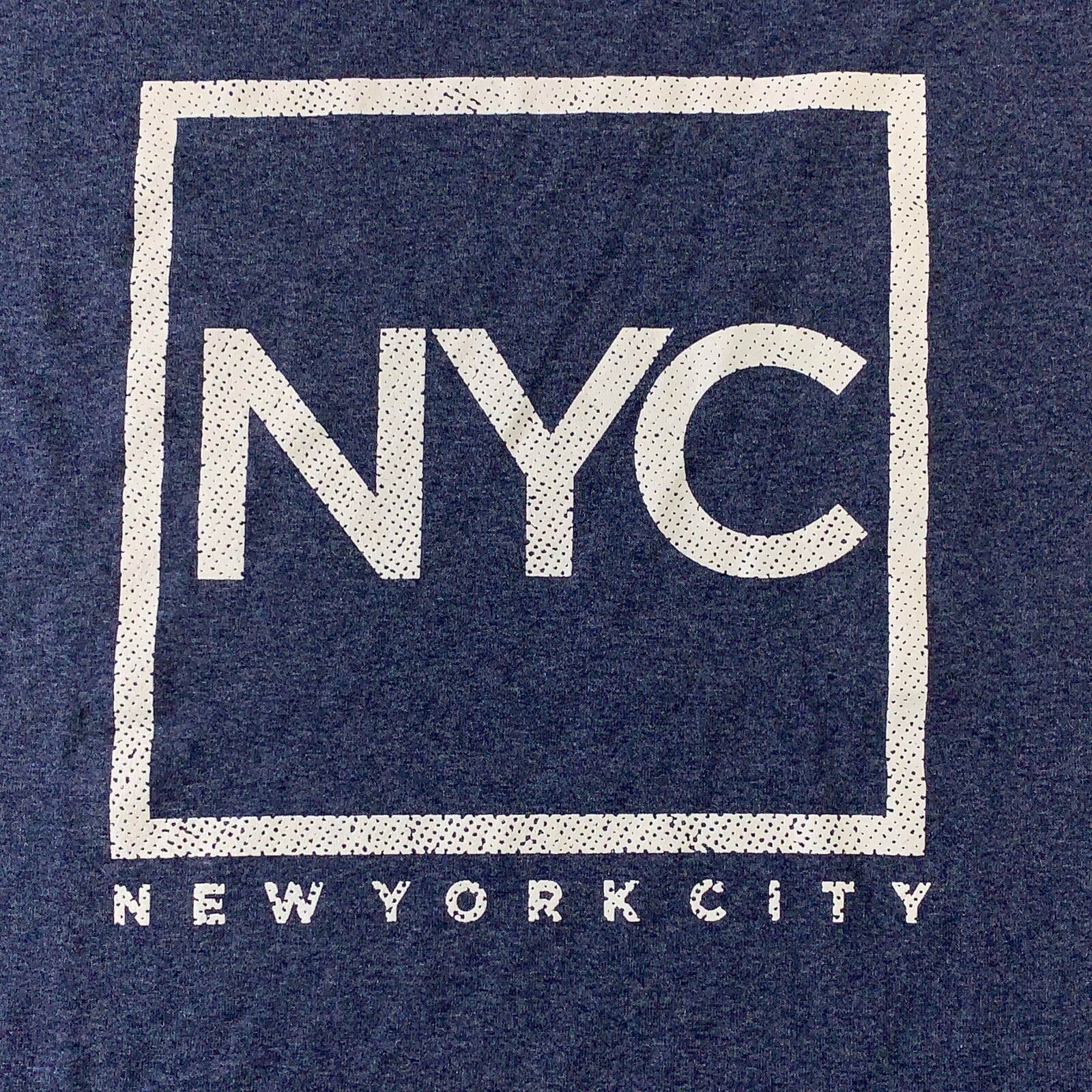MV Sport Adult Size Medium Navy Heather NYC New York City Graphic T-Shirt NWT gallery