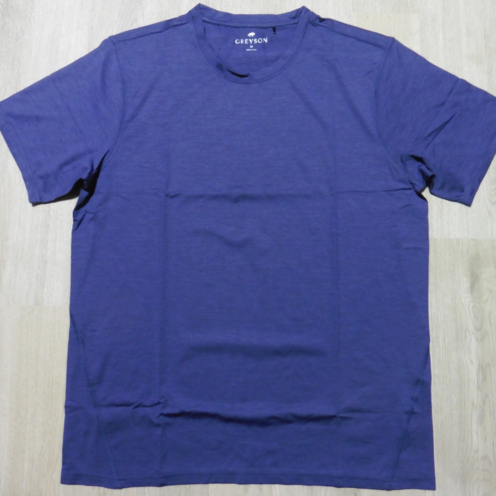 GREYSON Mens M MEDIUM GUIDE SPORT T SHIRT PERFORMANCE GOLF TEE MALTESE BLUE gallery