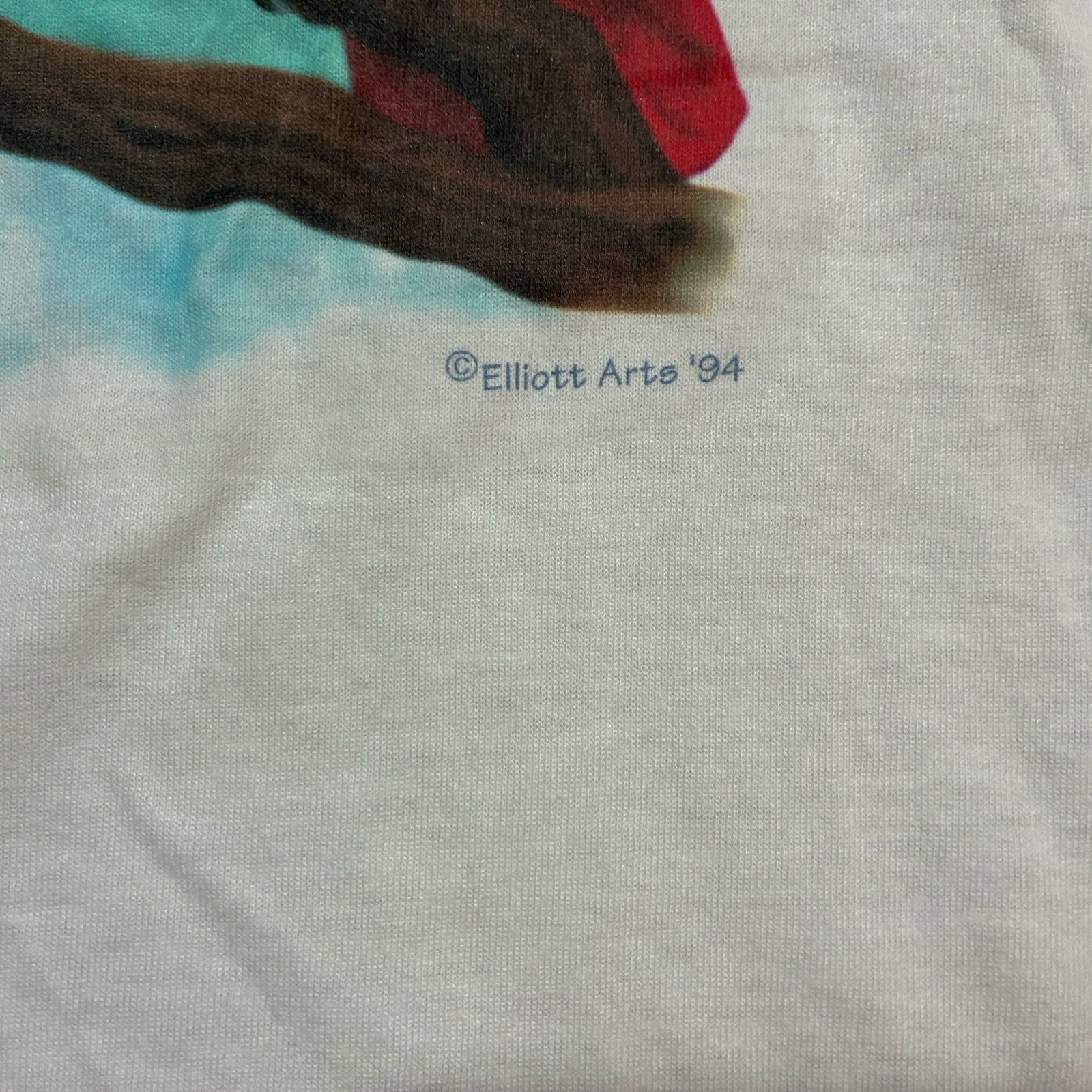 Vintage 1994 T Shirt Adult Xl White Nature Birds Outdoor Tropical Elliott Arts gallery