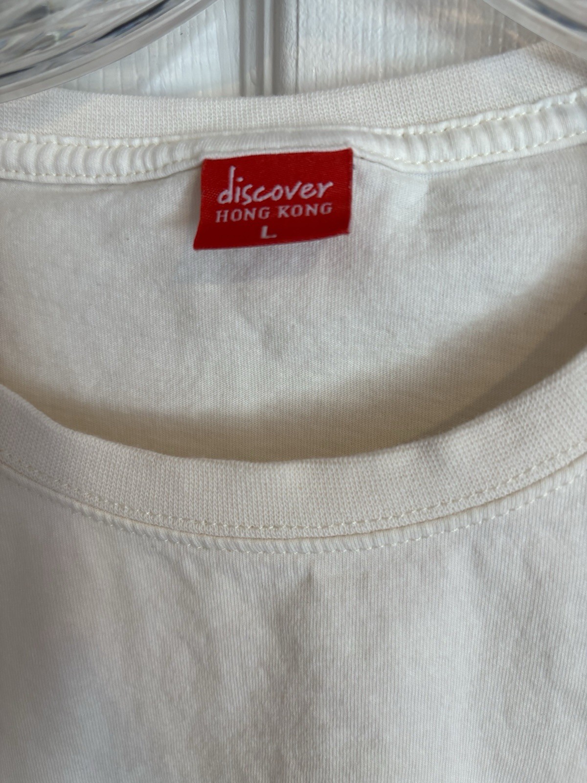 Vintage Discover Hong Kong Panda T Shirt Size L gallery