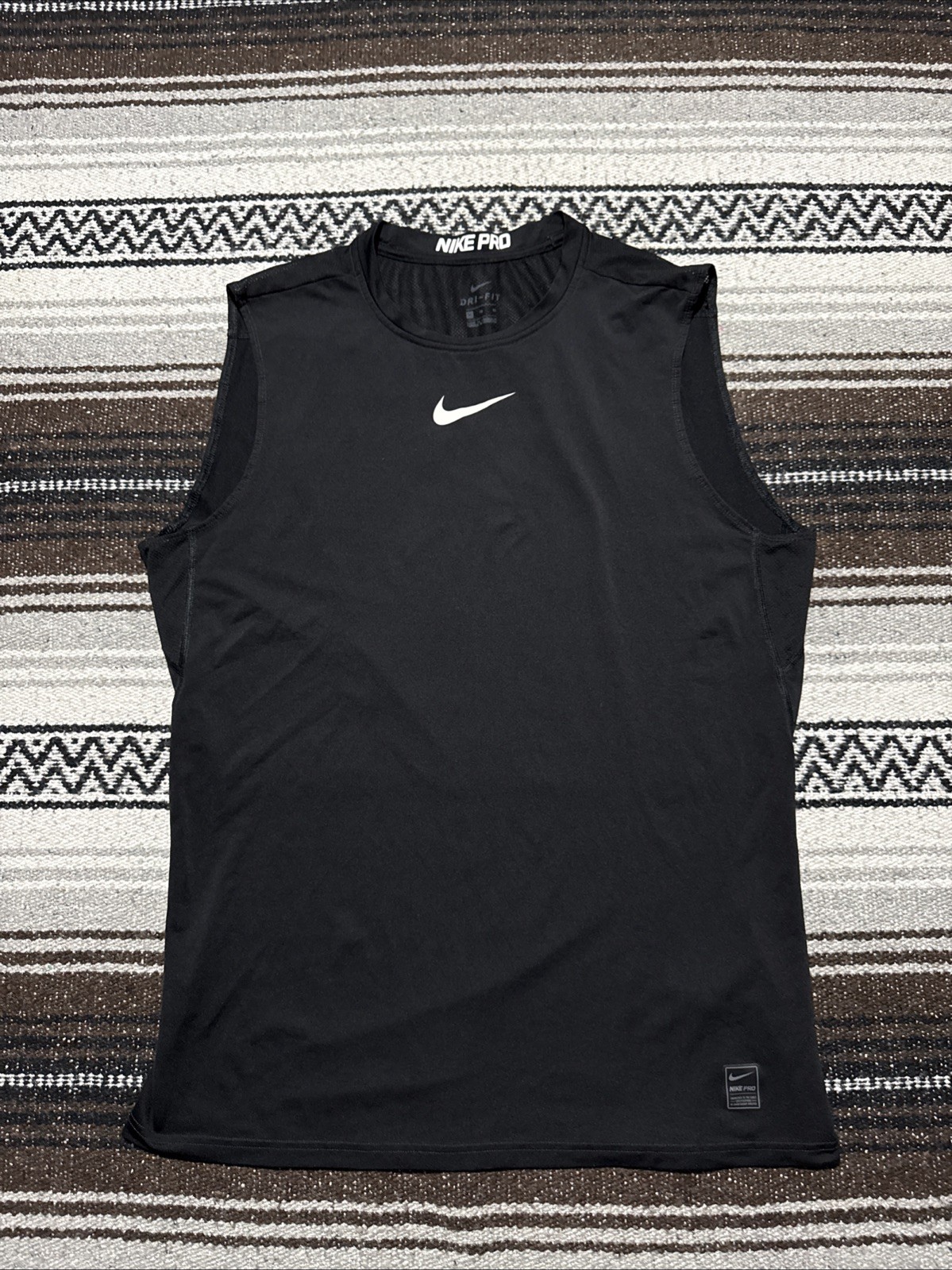 Nike Pro Tank Top Shirt Mens XL Black Dri-FIT 838087-010