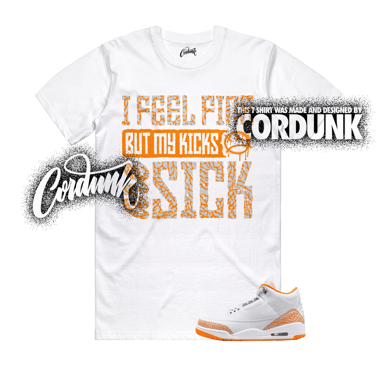 3 Orange Citrus White Cement Grey Multi Color 11 T Shirt Match FINE