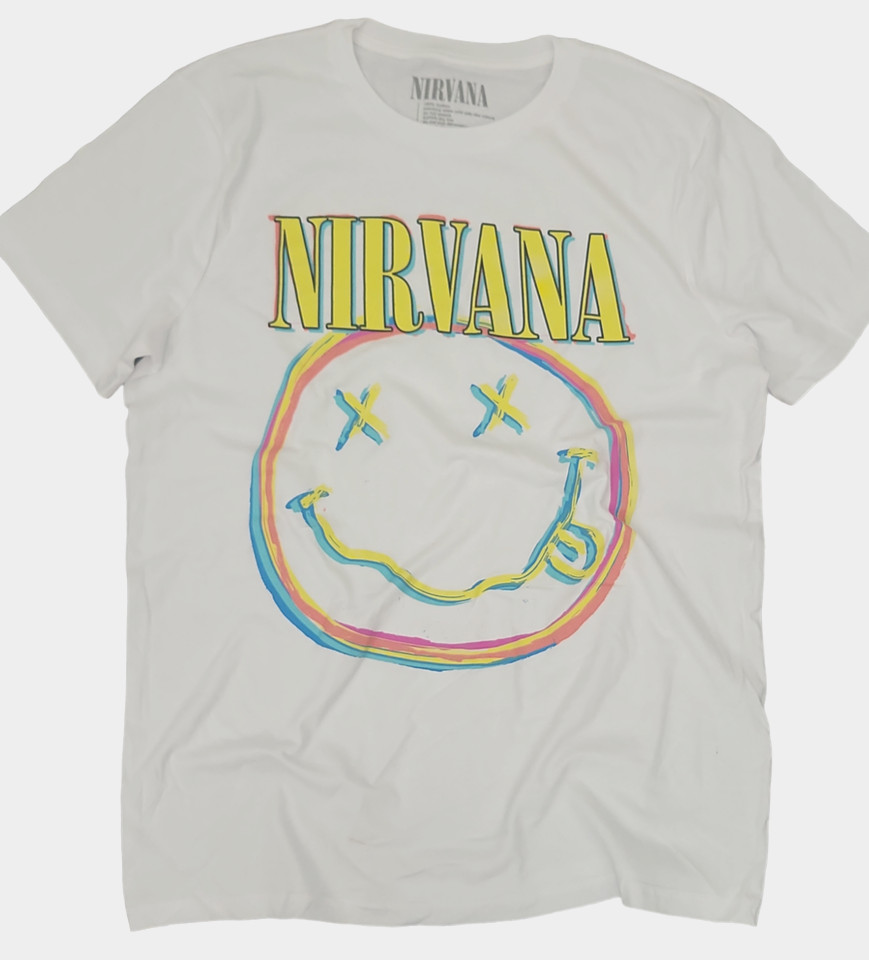 Unisex Adult Music t shirt -NIR-VANA -Heather Gray - music Tees - gallery