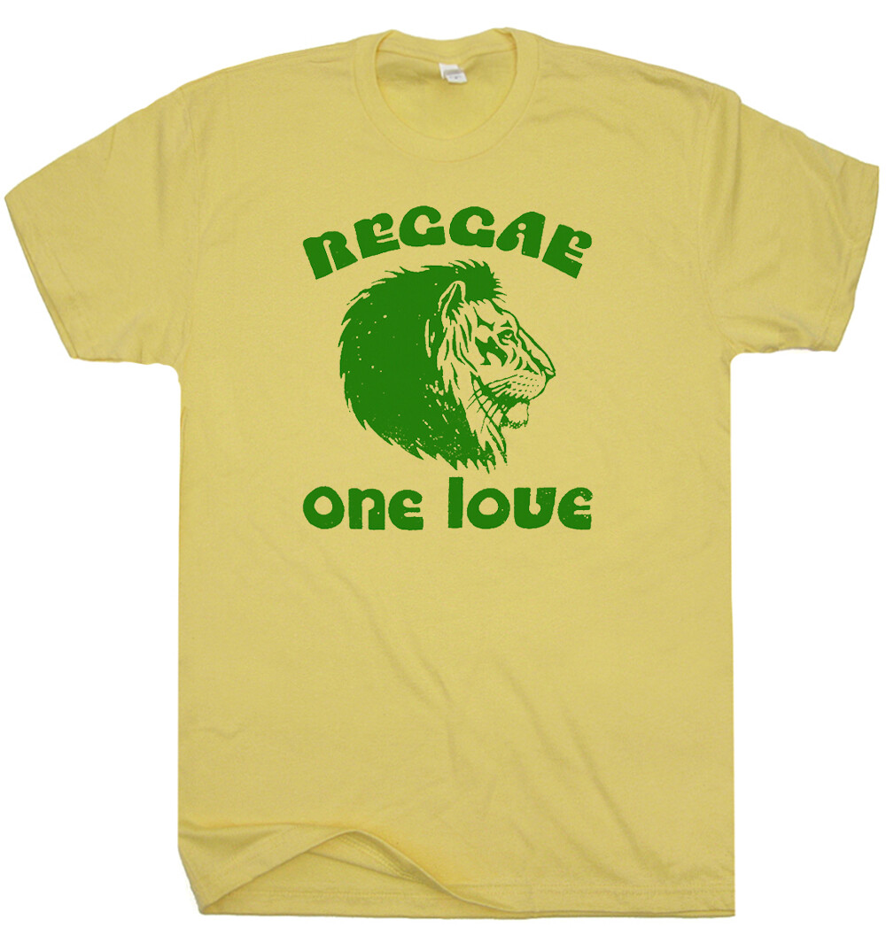 Reggae T Shirt One Love Lion Cool Vintage Rasta Positive Vibes For Men Women Kid gallery