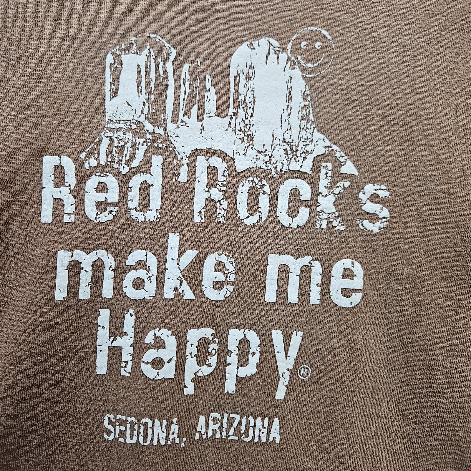 Sedona AZ Red Rocks T Shirt Red Rocks Make Me Happy Gildan Ultra Cotton Y2K XL/L gallery