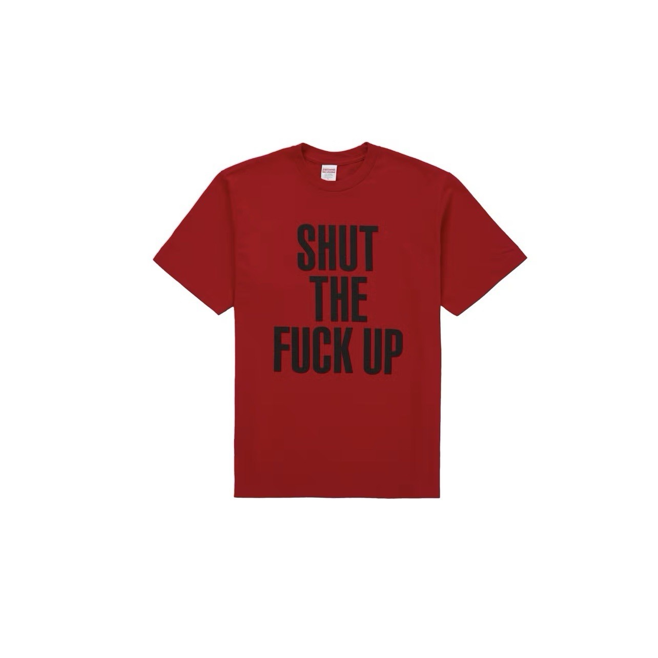 Supreme Number (N)ine Shut Up Tee Red Size: Extra Extra Large gallery