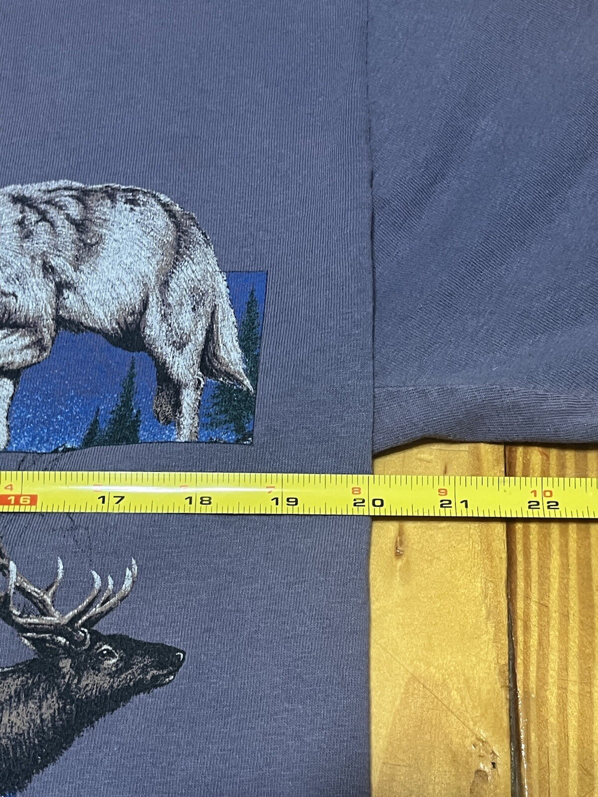 Vintage 1994 Yellowstone T Shirt Unisex Mens M 40” Wolf Moose Elk Bear Eagle gallery