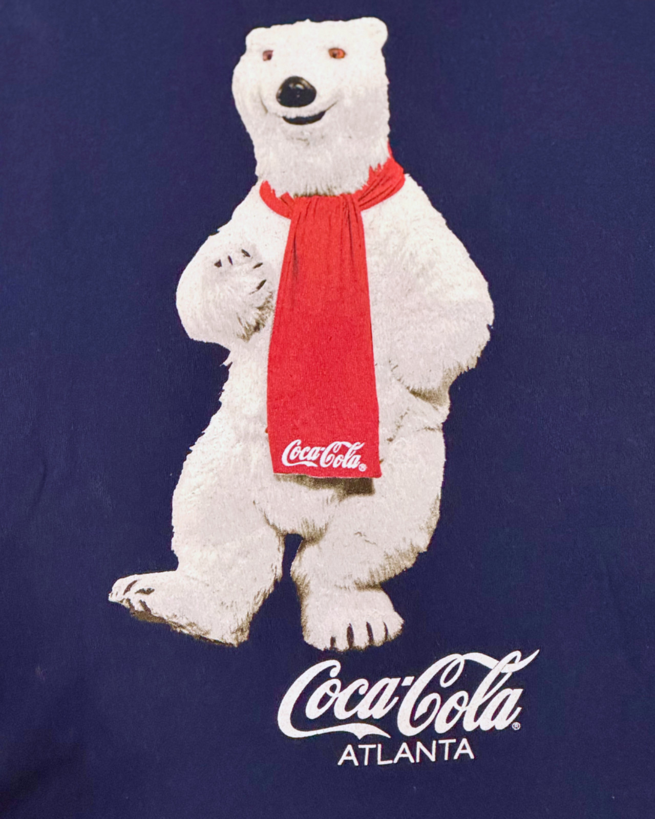 Vintage Coca-Cola Atlanta Polar Bear Graphic T-Shirt - Navy XL gallery
