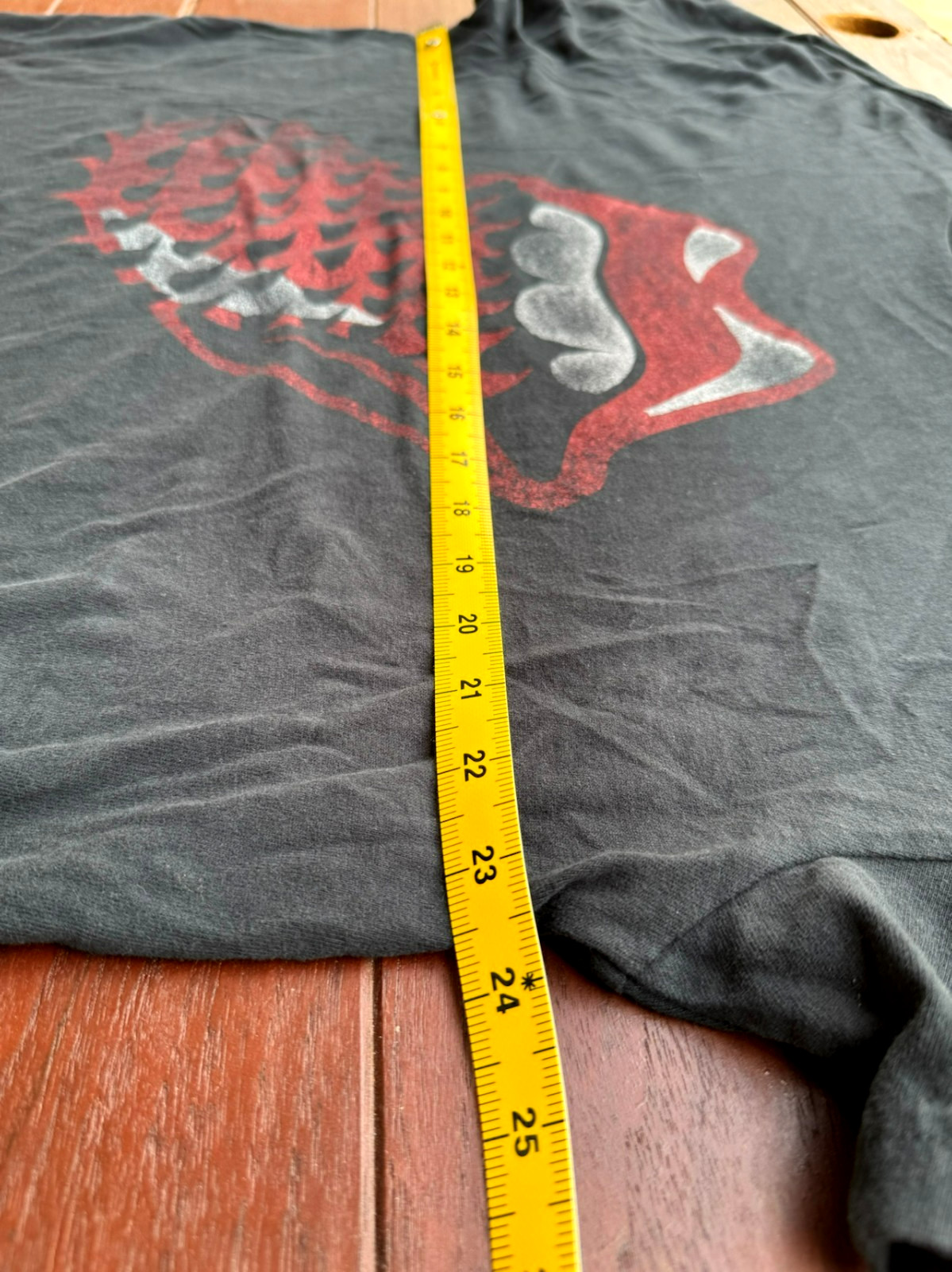 Abercrombie The Rolling Stones Spiky Tongue T-Shirt Mens XL Distressed Grunge gallery