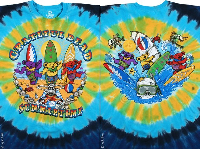 GRATEFUL DEAD-BEACH BEAR BINGO-Summr-2SD TIE DYE T-SHIRT S-M-L-XL-2X Garcia,Lesh gallery