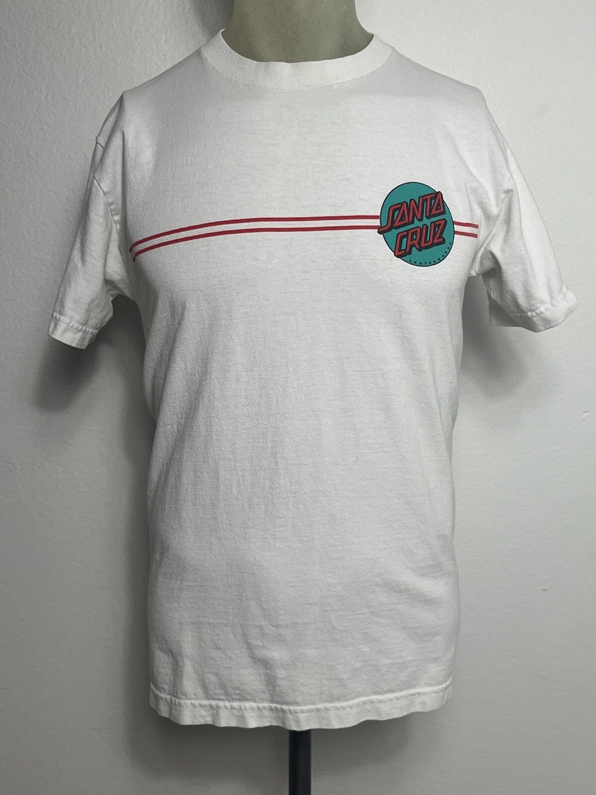 Santa Cruz Skateboards Graphic T-Shirt Mens Unknown Size White Logo Short Sleeve gallery