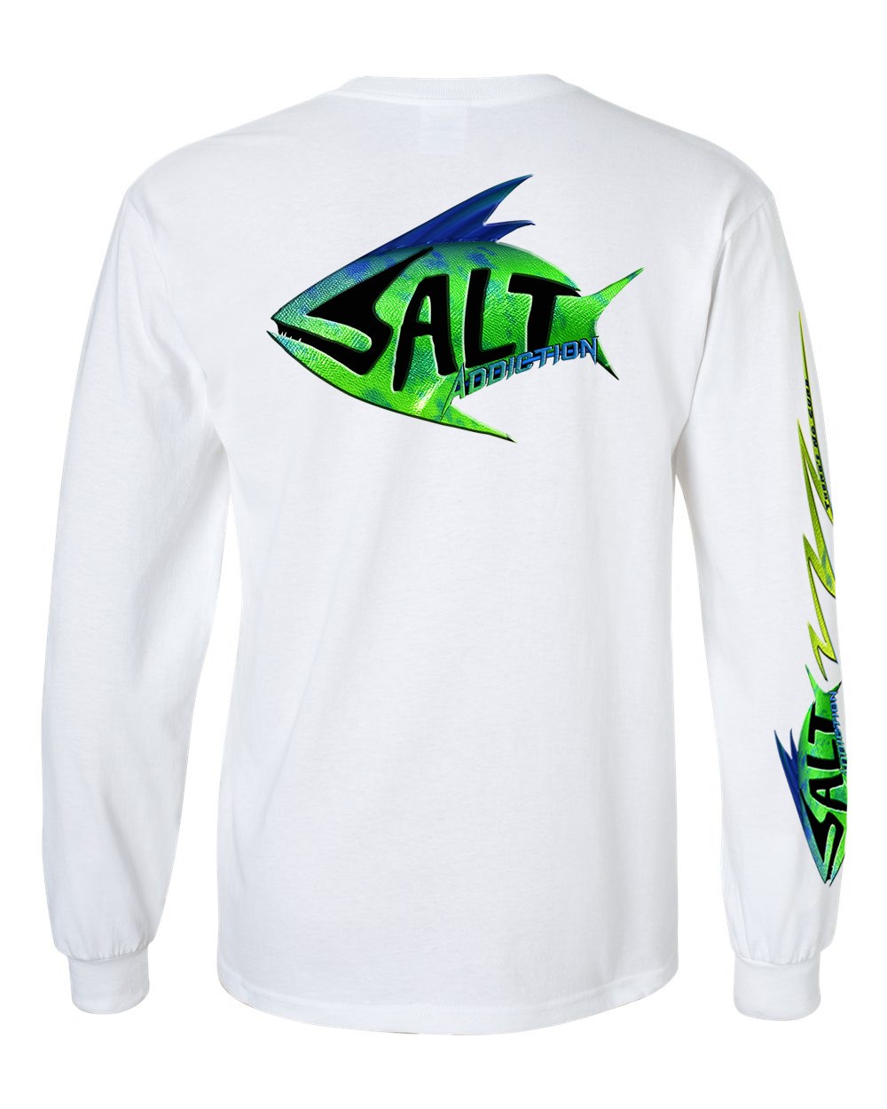 Salt Addiction Saltwater Dolphin Fishing Long Sleeve T Shirt Mahi Mahi gallery