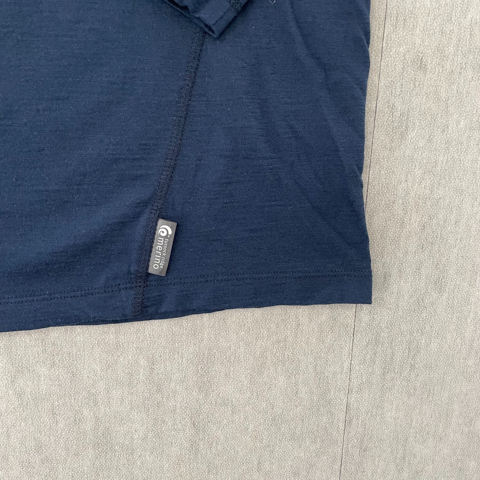 Tussock Ridge Shirt Adult XL Blue Merino New Zealand Mountain Map Graphic Mens gallery