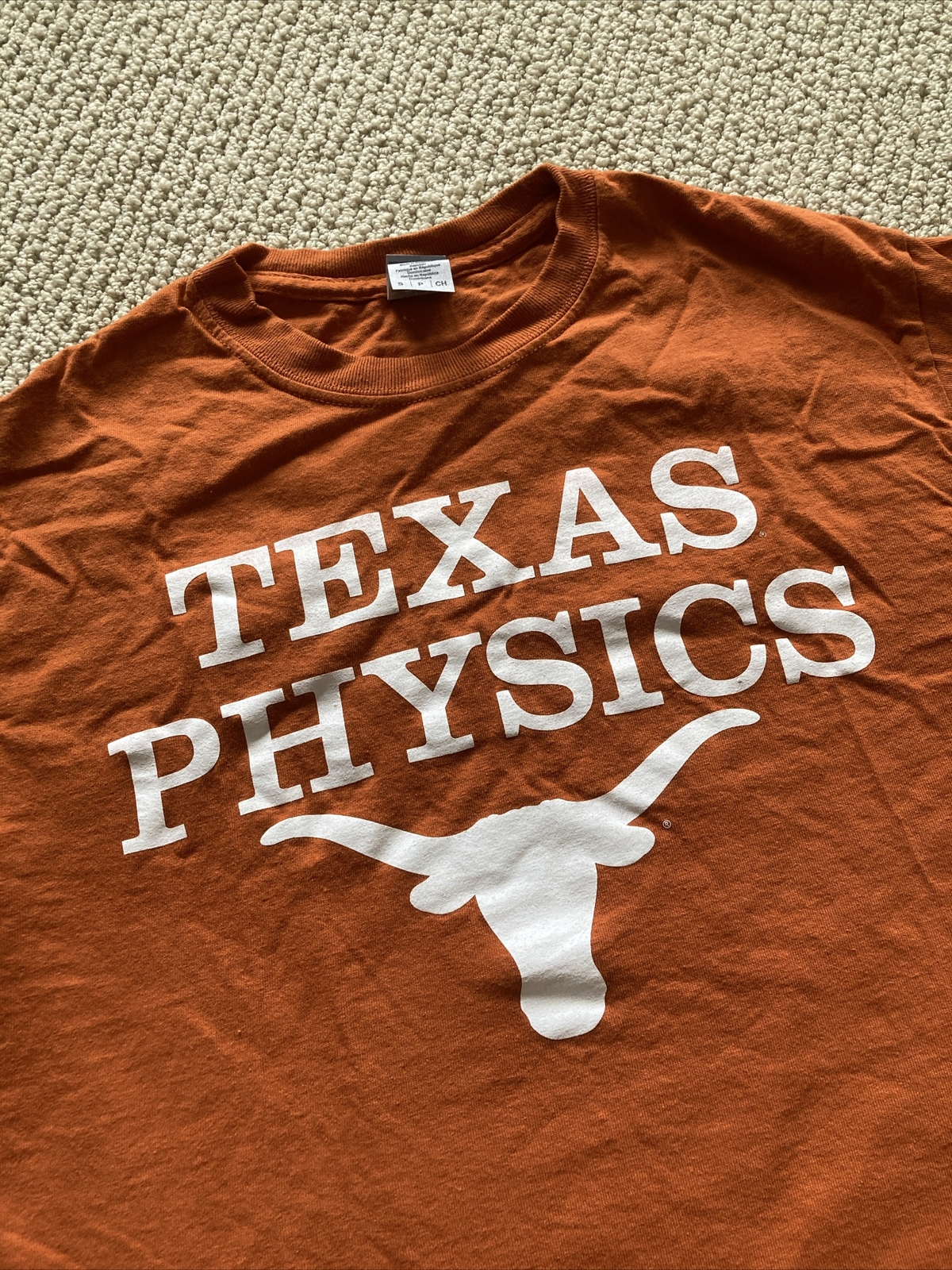 NEW Gildan Texas Physics UT Longhorns T-Shirt Size Small Unisex Burnt Orange gallery