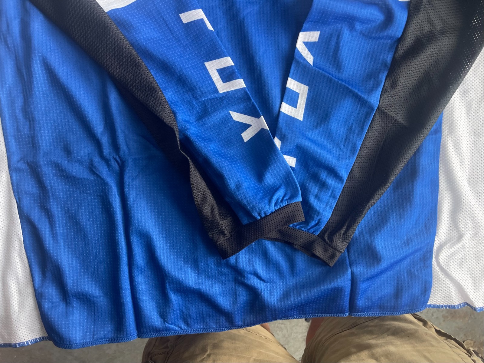 Fox Racing 180 Racing Mens Blue White Black Colorblock Lux Jersey Size 2XL New gallery