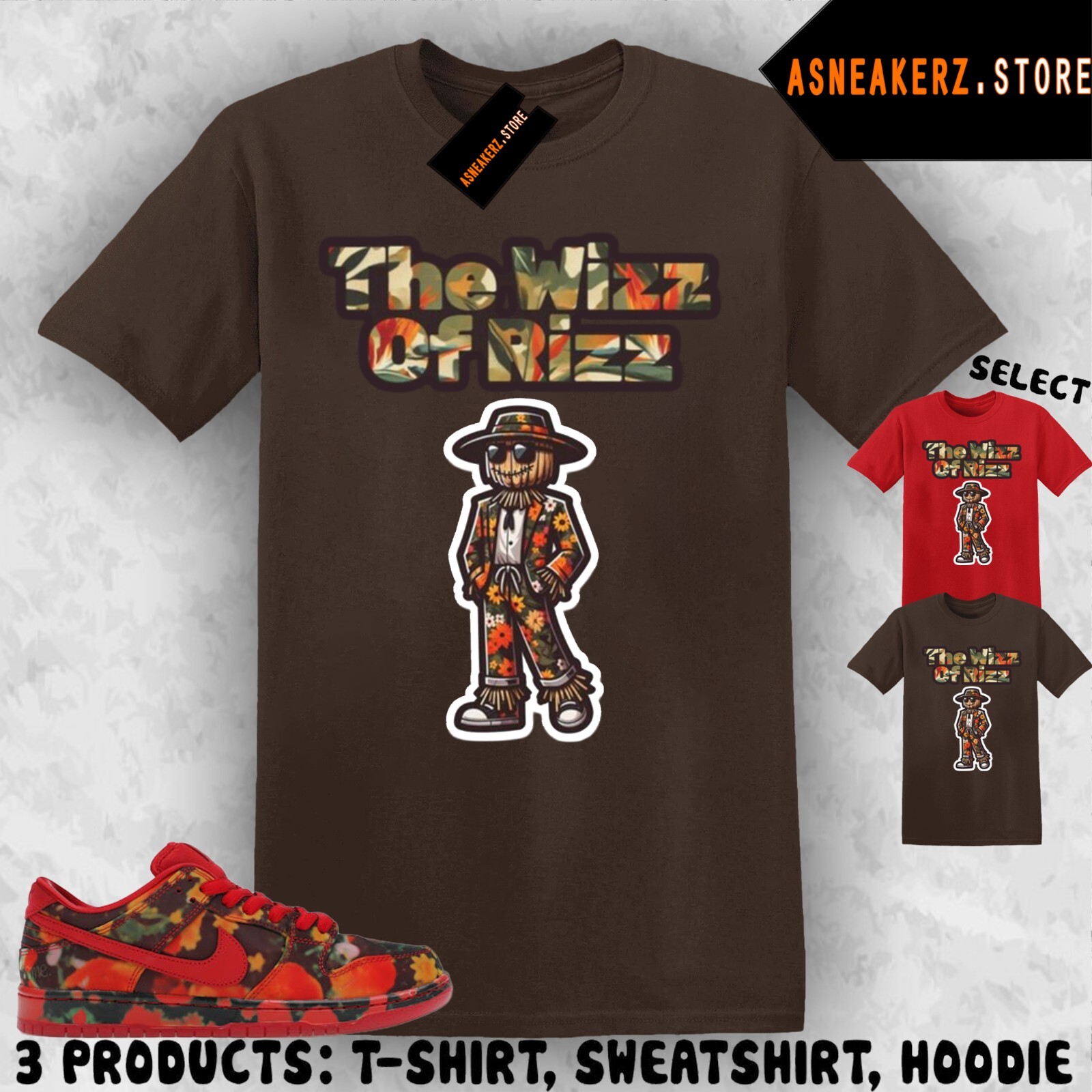 Shirt To Match SB Dunk Low The Wizard of Oz Poppy Field Sneaker The Wizz of Rizz gallery