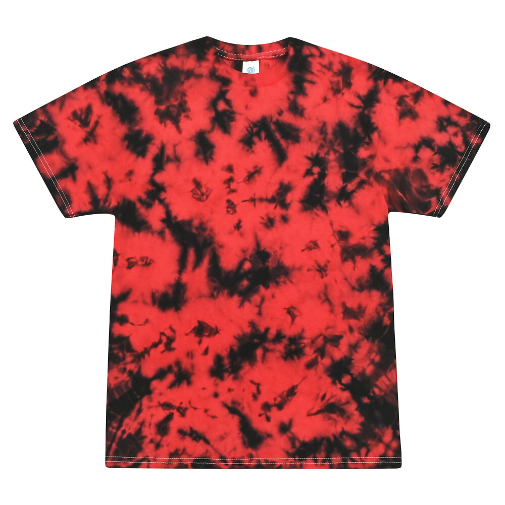 Tie Dye Crystal Red & Black T-Shirts S M L XL 2XL 3XL Cotton Colortone gallery