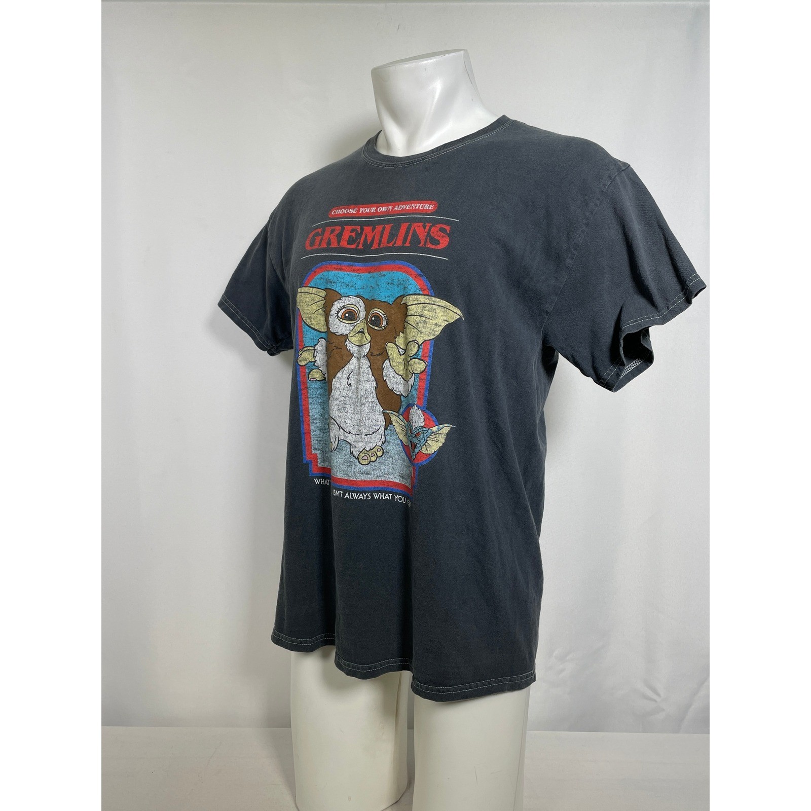 Gremlins Gizmo Choose Your Own Adventure Movie Gray T-Shirt Men's MEDIUM gallery