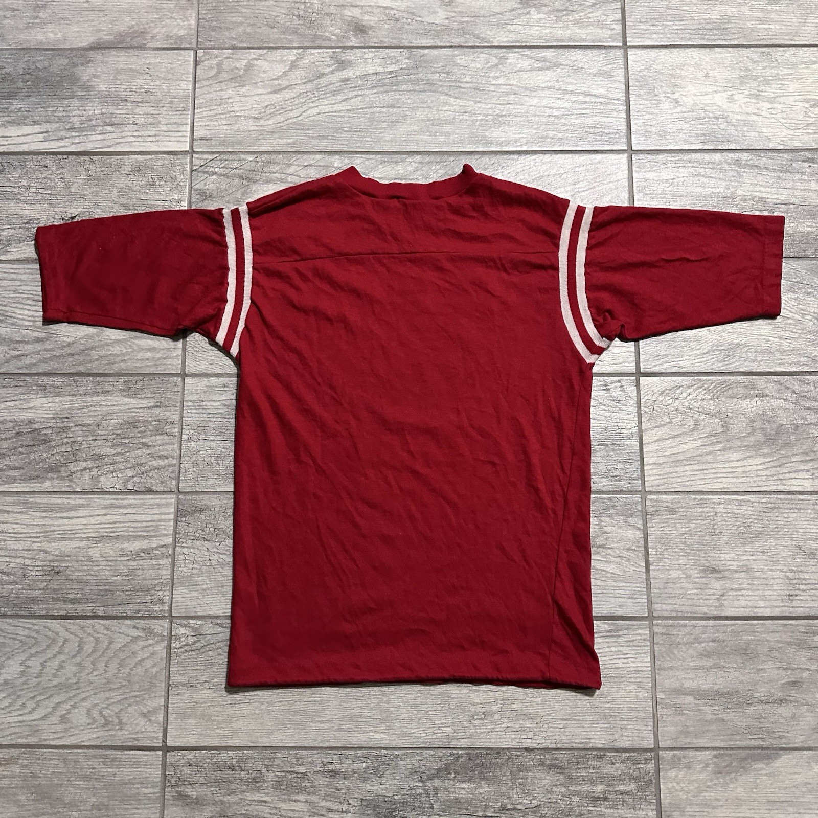 True Vintage 70s USC Trojans Football Raglan Red Shirt Men’s Large gallery