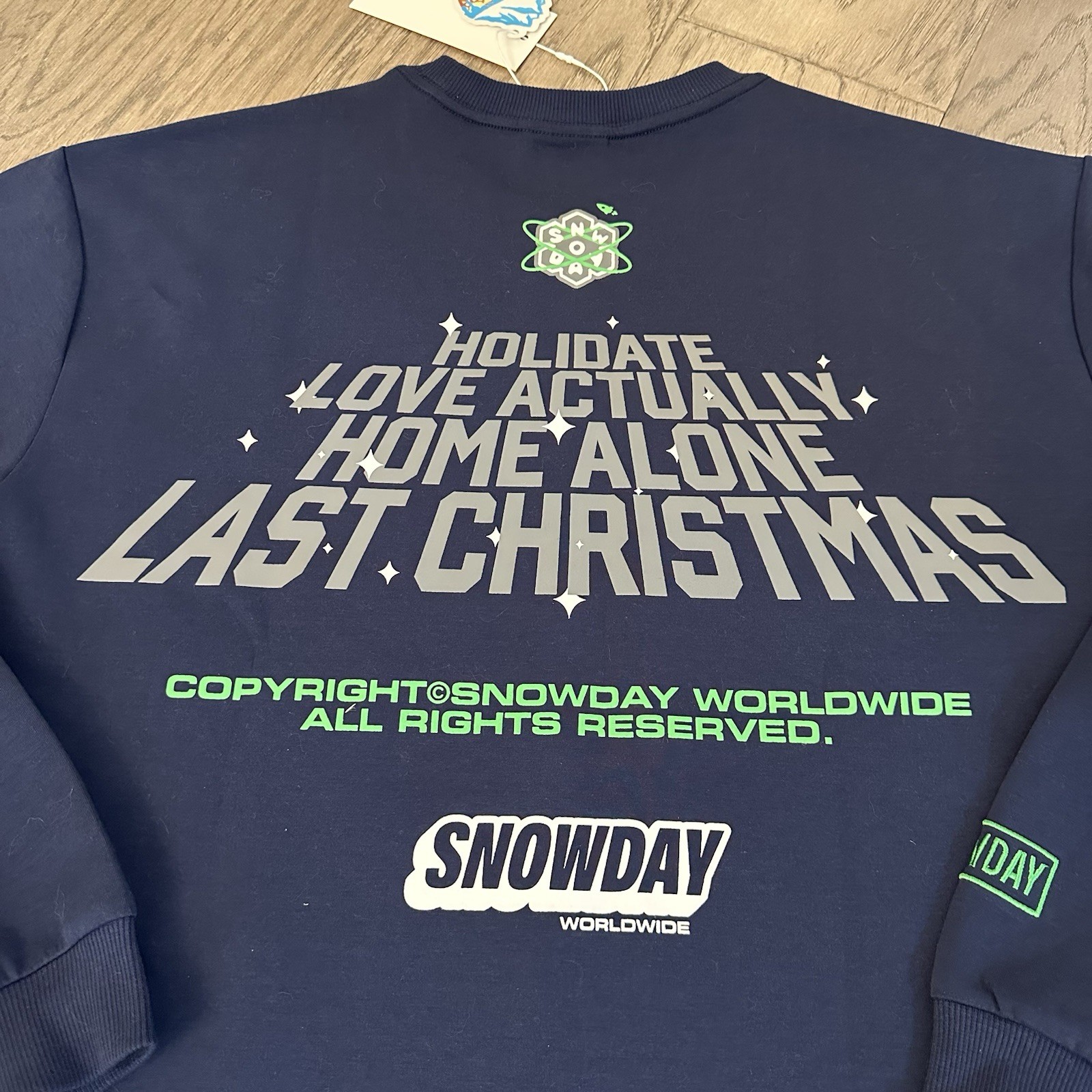 Snowday Blue Sweatshirt - Brand New With Tags - Sz L - Long Sleeve $60 Tag gallery