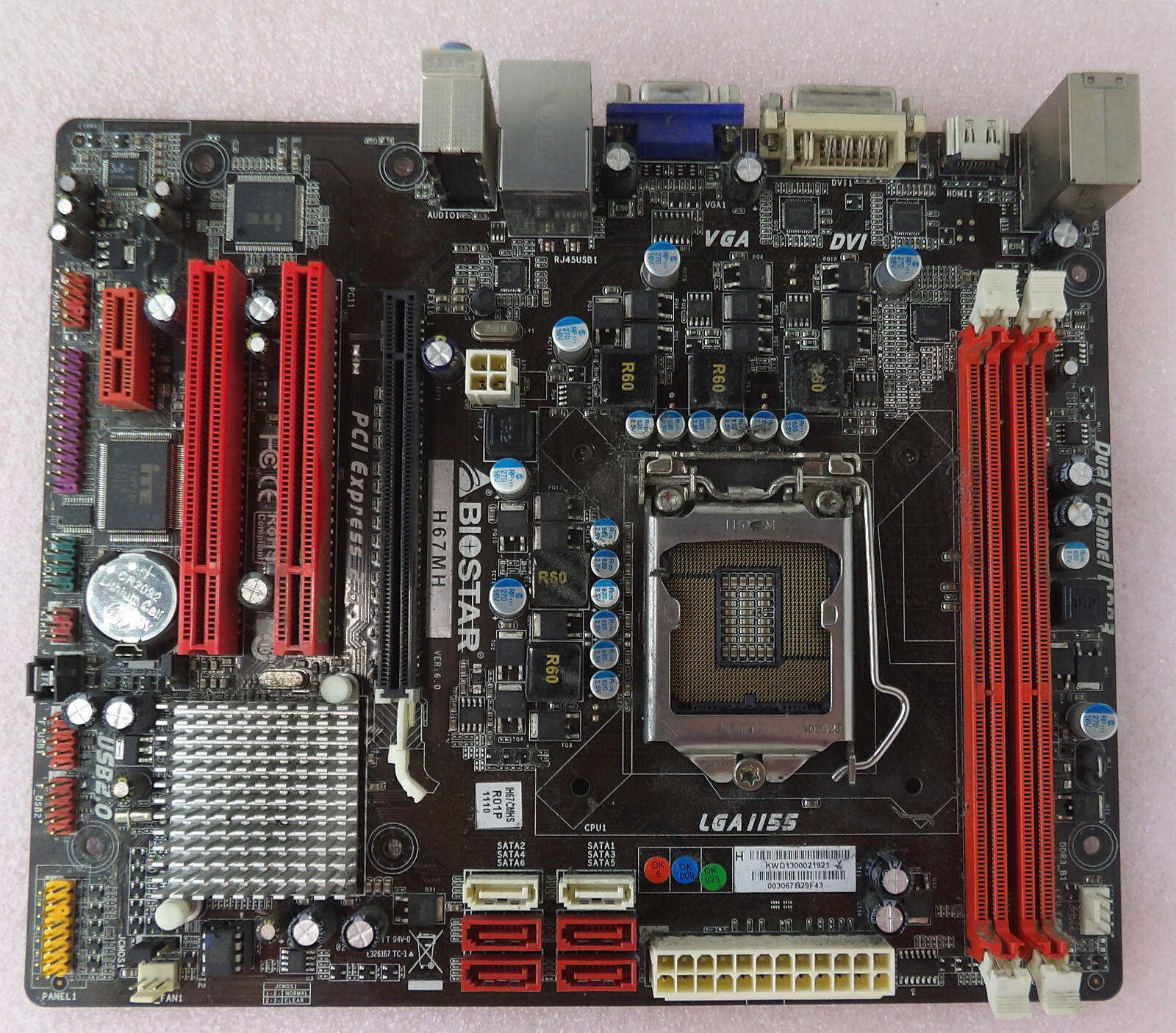 i3-2100 processor with Biostar MB Memory Fan/Heatsink
