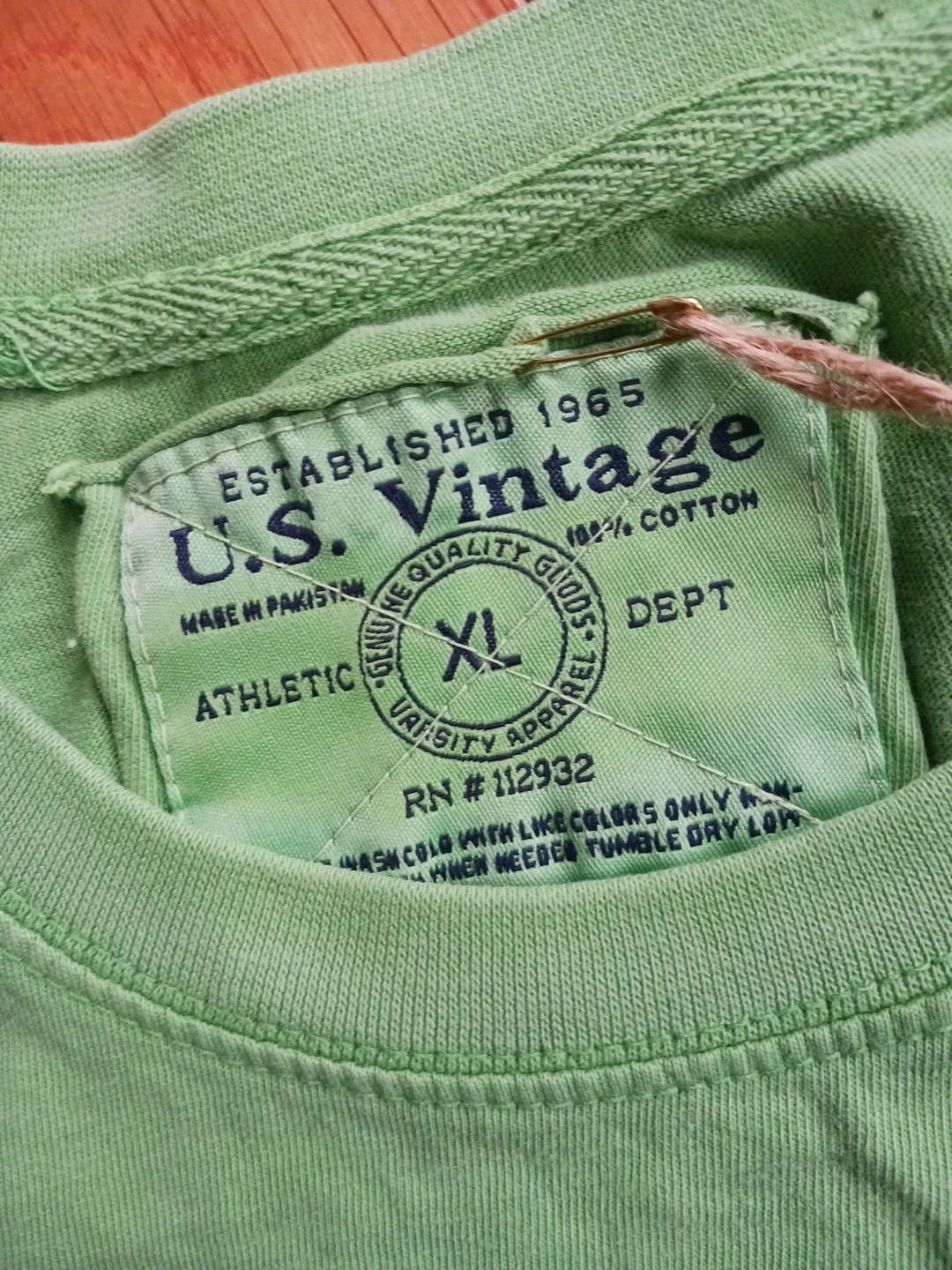 Nwt U.S. VINTAGE t-shirt Key West FL Map XL Apple Green gallery