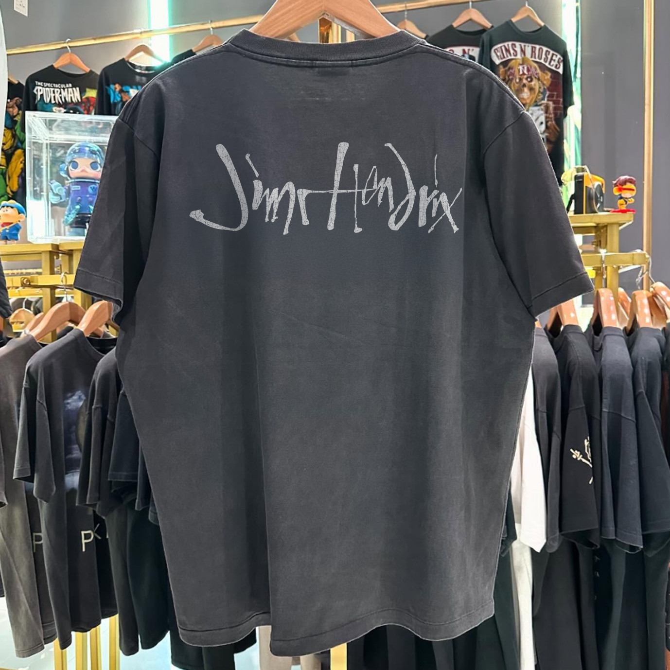1994 Jimi Hendrix Washed T-Shirt Black L gallery
