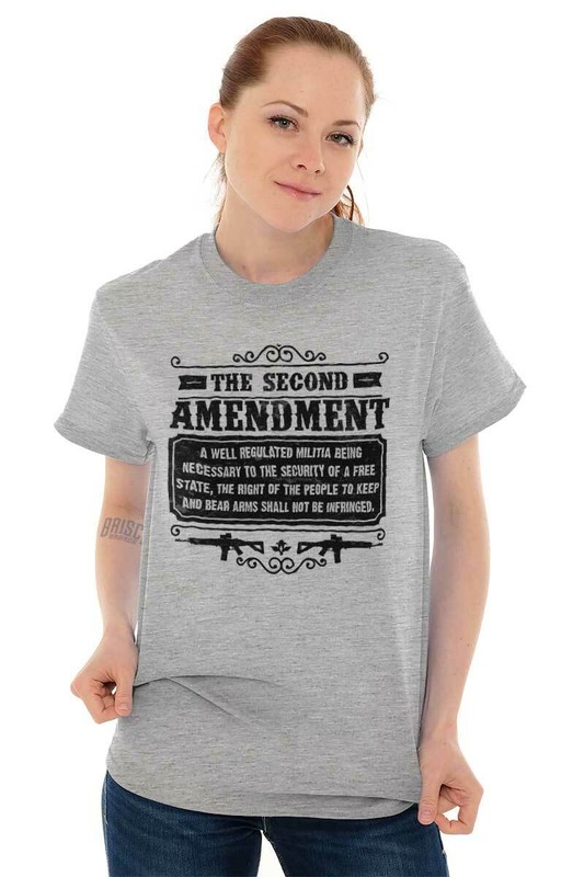The Second Amendment Constitutional Right Womens or Mens Crewneck T Shirt Tee gallery