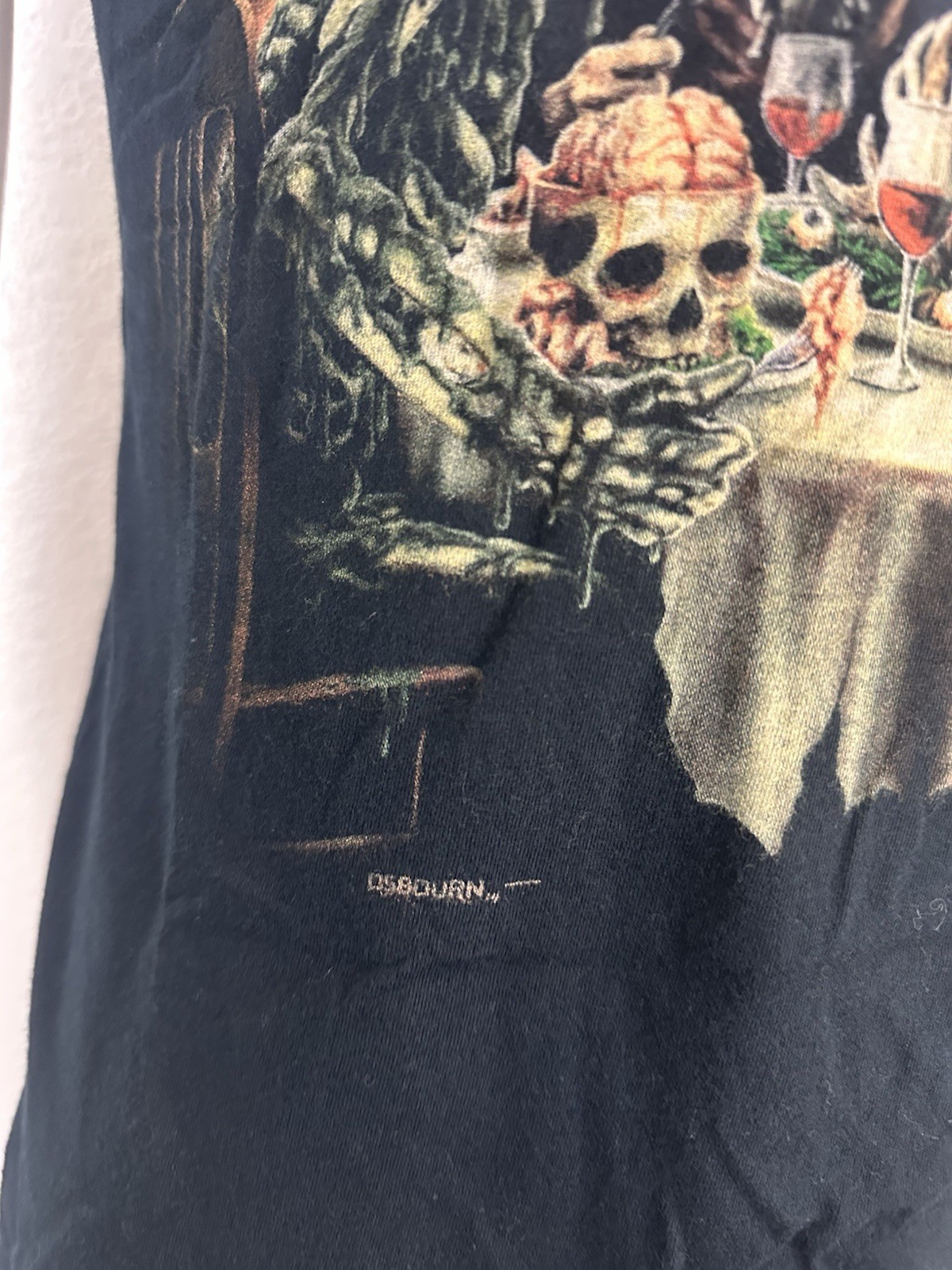 Fright Rags Horror Dinner Party Graphic Tee - Small - DSGBURN Art - Black gallery